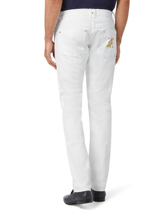 джинсы прямые  от бренда billionaire вид слева