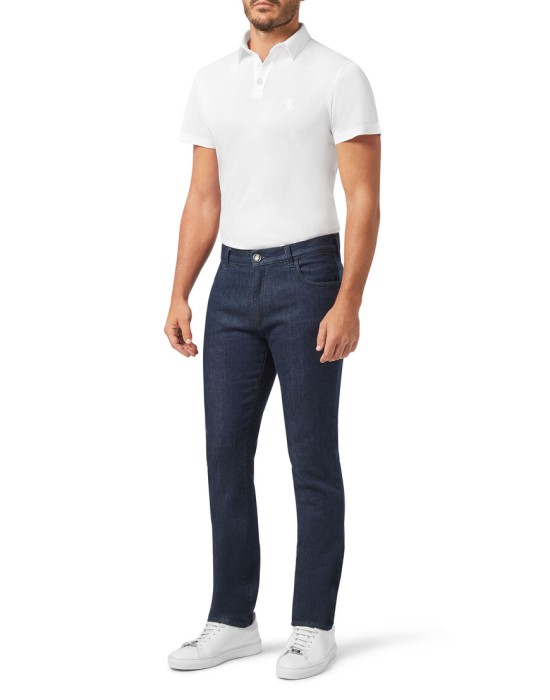 джинсы прямые  из италии вид сбоку