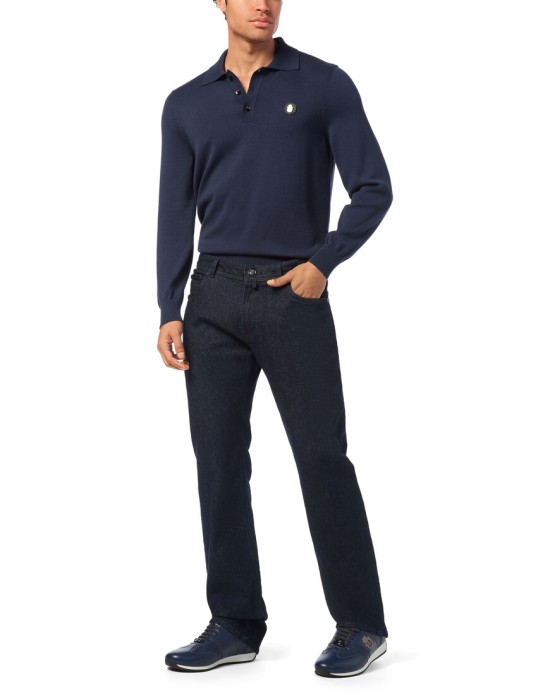 джинсы прямые  из италии вид сбоку