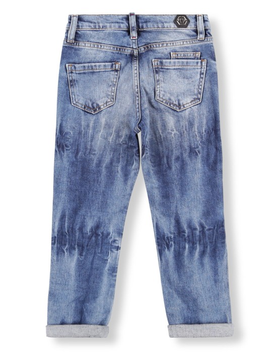 джинсы прямые  от бренда philipp plein вид слева
