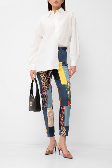 джинсы regular  цветной из хлопка спереди