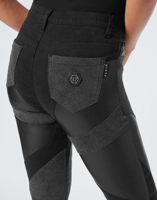 джинсы с высокой посадкой  из проверенных материалов спереди