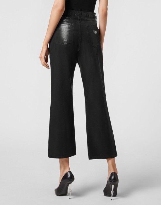 джинсы с высокой посадкой  из америки вид сбоку