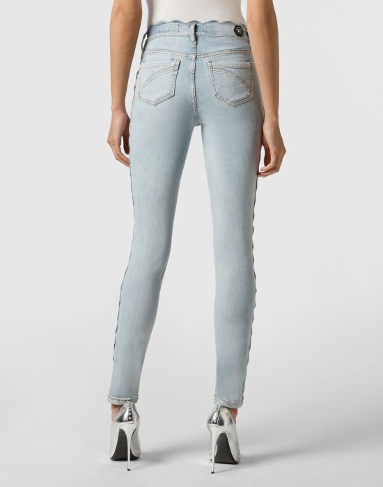 джинсы с высокой посадкой  из америки вид сбоку