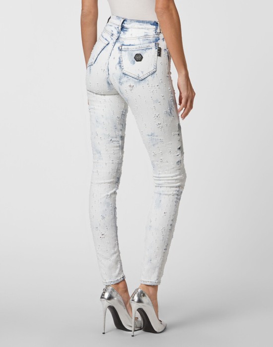 джинсы с высокой посадкой  из америки вид сбоку