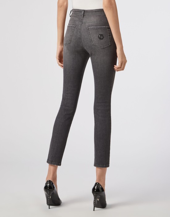 джинсы с высокой посадкой  из америки вид сбоку