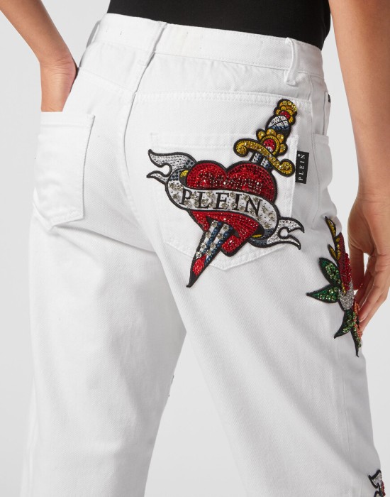 джинсы с высокой посадкой  из америки вид сбоку