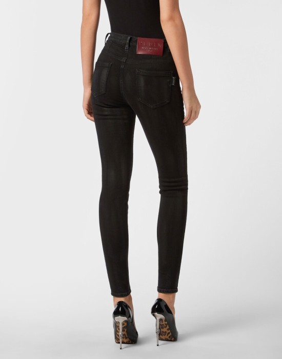 джинсы с высокой посадкой  из америки вид сбоку