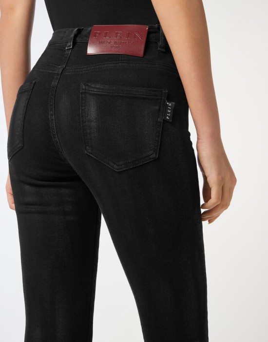 джинсы с высокой посадкой  из проверенных материалов спереди