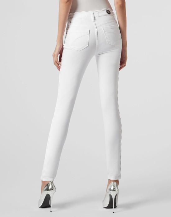 джинсы с высокой посадкой  из америки вид сбоку