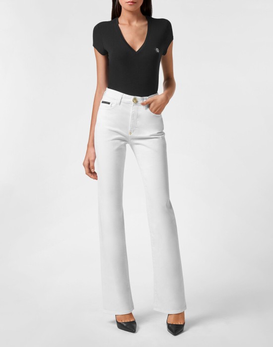 джинсы с высокой посадкой  по цене 50390 руб вид справа