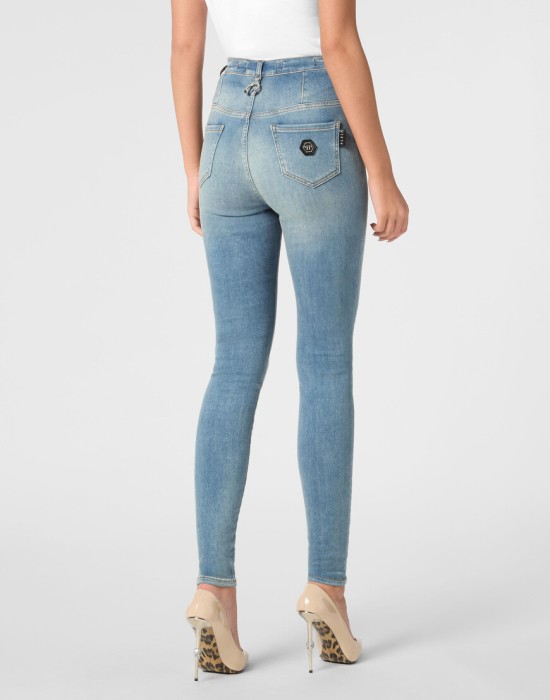 джинсы с высокой посадкой  из америки вид сбоку