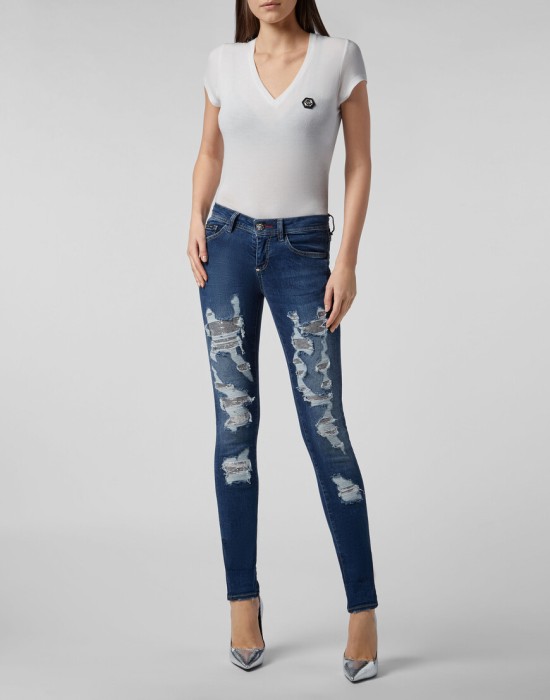 джинсы зауженные  по цене 38892 руб вид справа