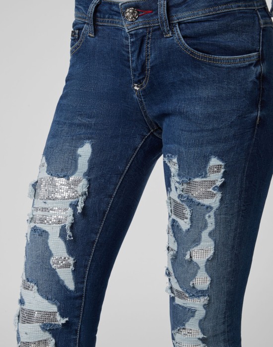 джинсы зауженные  из америки вид сбоку