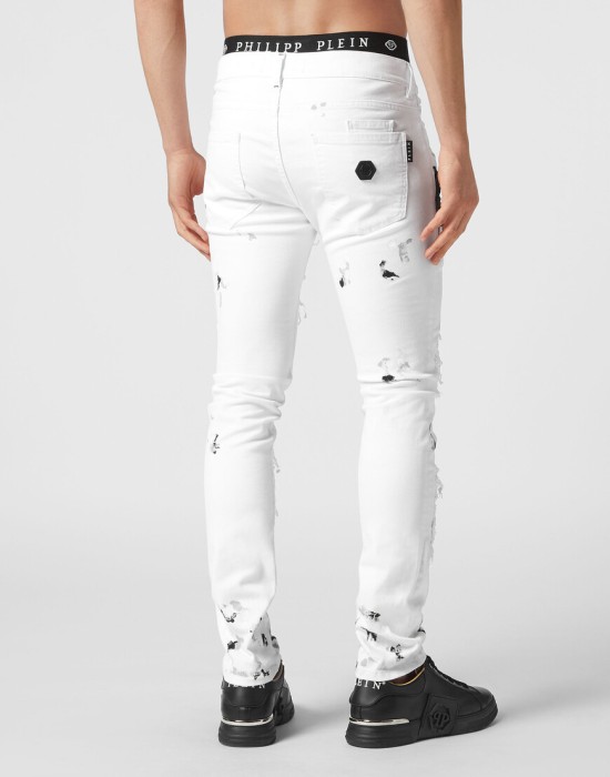 джинсы зауженные  из америки вид сбоку