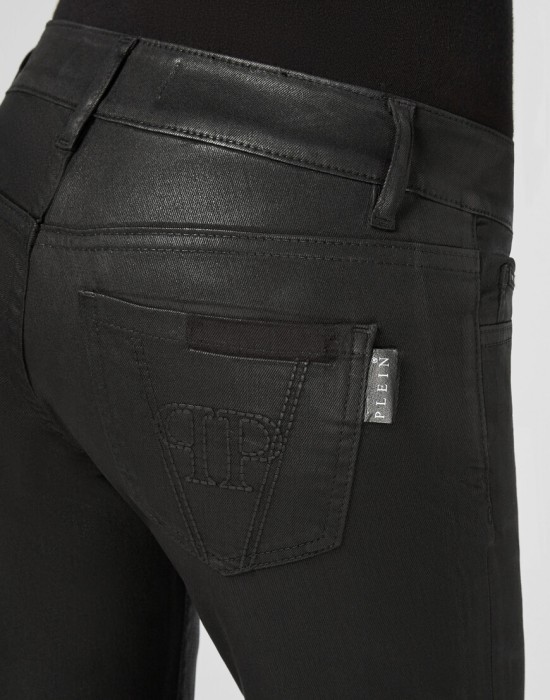 джинсы зауженные  из проверенных материалов спереди