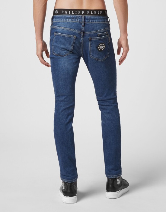 джинсы зауженные  из америки вид сбоку