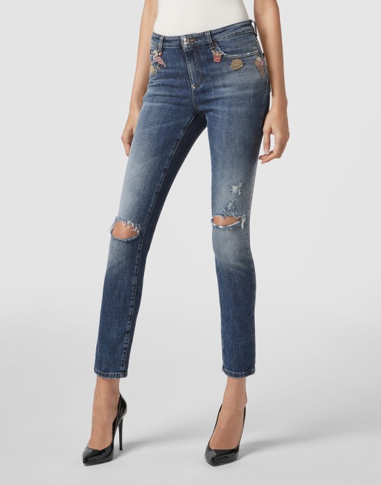 джинсы зауженные  по цене 58905 руб вид справа