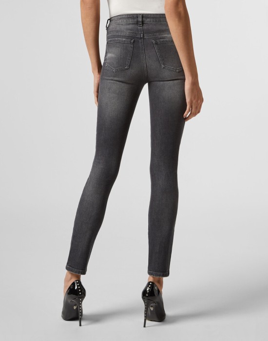 джинсы зауженные  из америки вид сбоку