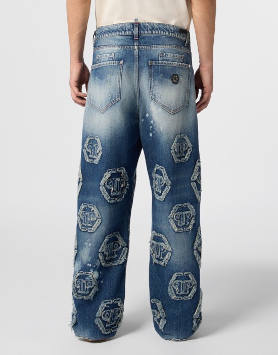 джинсы зауженные  из америки вид сбоку