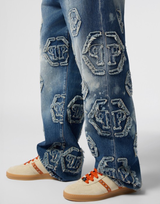 джинсы зауженные  из проверенных материалов спереди