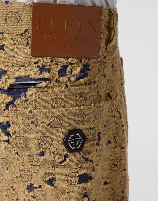 джинсы зауженные  из проверенных материалов спереди