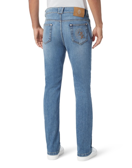 джинсы зауженные  от бренда billionaire вид слева