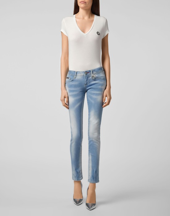 джинсы зауженные  по цене 40312 руб вид справа