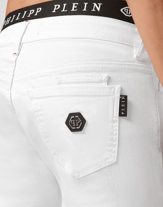 джинсы зауженные  из проверенных материалов спереди