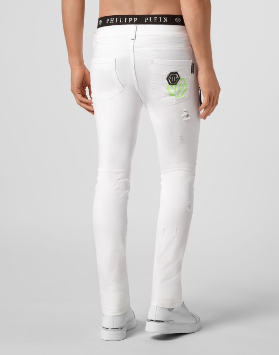 джинсы зауженные  из америки вид сбоку