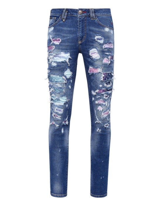 джинсы зауженные  по цене 41344 руб вид справа