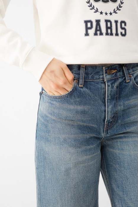 джинсы  из франции вид сбоку