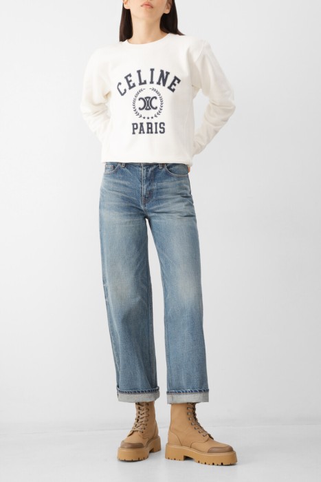 джинсы  из хлопка спереди