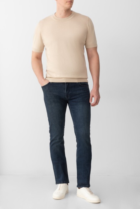 джинсы  из хлопка спереди