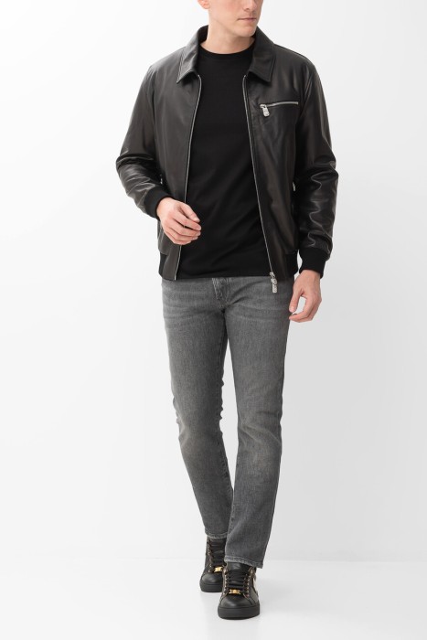 джинсы  из хлопка спереди