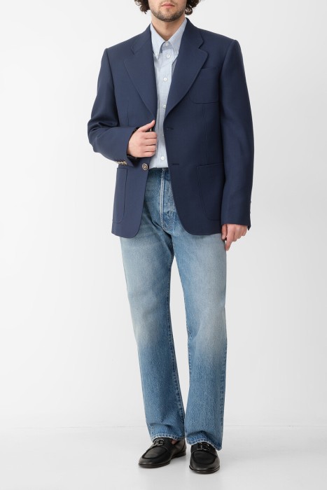 джинсы  из хлопка спереди