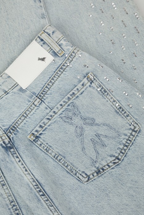 джинсы  для взрослого возраста с изнаночной стороны