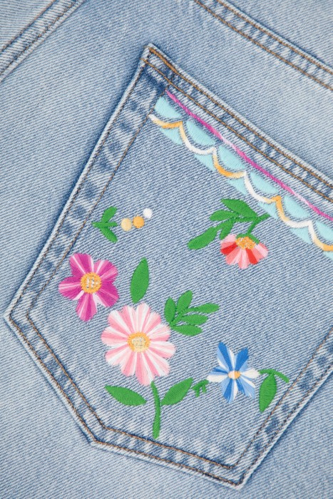 джинсы  вид сбоку