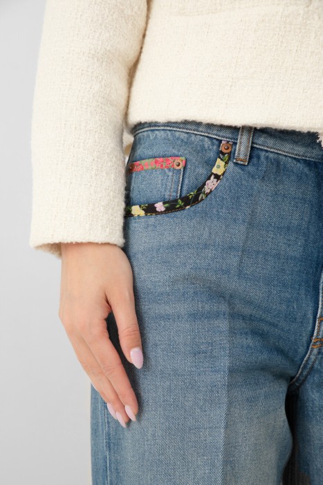 джинсы  из италии вид сбоку