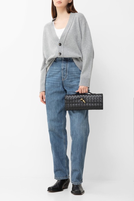 джинсы  из хлопка спереди