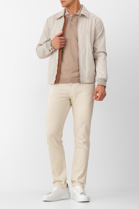 джинсы  из хлопка спереди