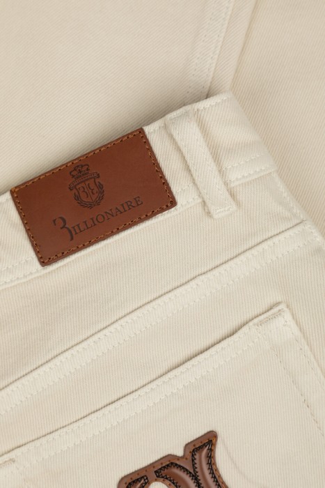 джинсы  для взрослого возраста с изнаночной стороны