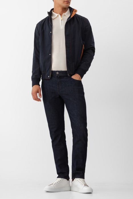 джинсы  из хлопка спереди