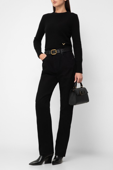 джинсы  из хлопка спереди