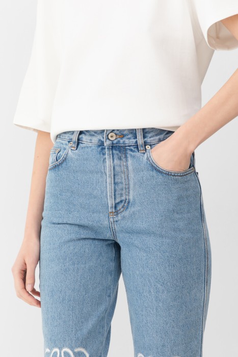 джинсы  из франции вид сбоку