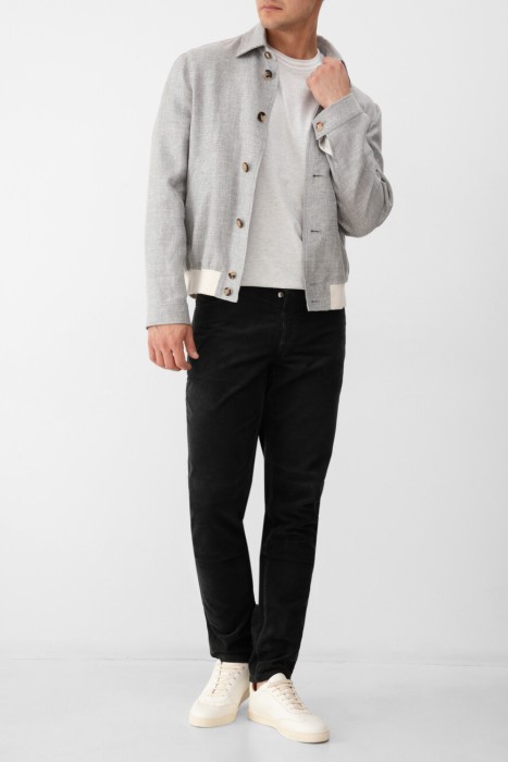 джинсы  из хлопка спереди