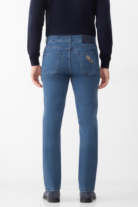 джинсы  от бренда stefano ricci вид слева