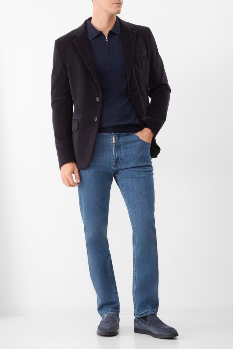 джинсы  из хлопка спереди