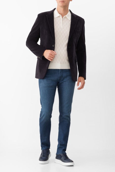 джинсы  из хлопка спереди