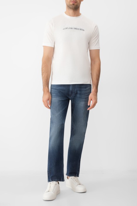 джинсы  из хлопка спереди